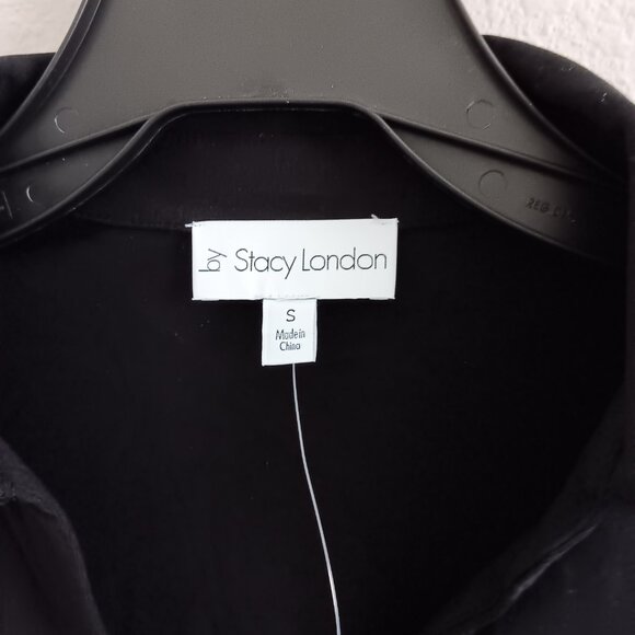 by Stacy London Blouson Sleeve Knit Top with Collar - Size Small a682316 - Picture 3 of 3